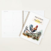 Morning Glory: Eatercolor Rooster, custom Planer (Anzeige)