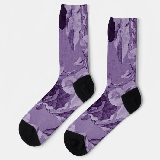 Morning Glory Fine Art Socken (Linkes Detail)
