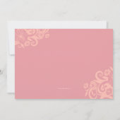 Morning Glory Floral Einladung (Rückseite)