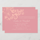 Morning Glory Floral Einladung (Vorne/Hinten)