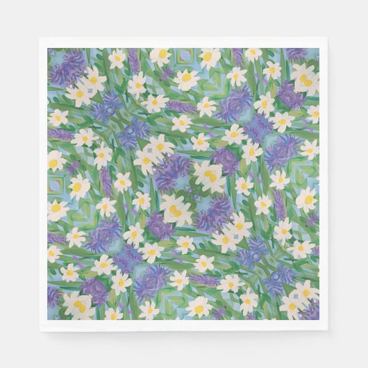 Morning Glory Floral Paper Napkins Serviette (Vorderseite)