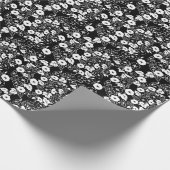 Morning Glory Flower Garden BW II Geschenkpapier (Ecke)