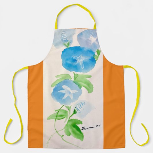 Morning glory flower schürze (Vorderseite)