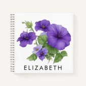 Morning Glory Geburtsmonat Blume für sie Notizblock (Vorderseite)