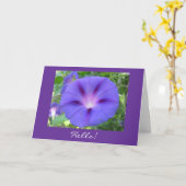 Morning Glory Hello! Karte (Gelbe Blume)