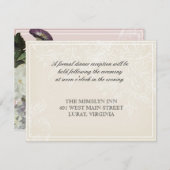 Morning Glory Hydrangea Hochzeitsempfang Einladung (Vorne/Hinten)