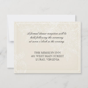 Morning Glory Hydrangea Hochzeitsempfang Einladung