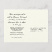 Morning Glory Hydrangea - Save the Date Postcard Ankündigungspostkarte (Rückseite)