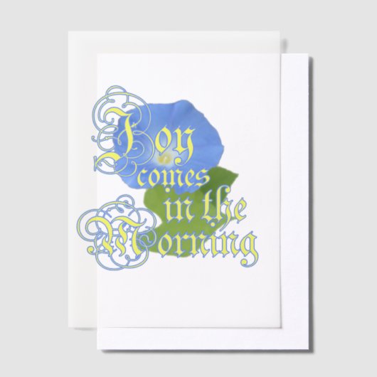 Morning Glory Joy Scripture Pergament Einladungen (Versetzt)