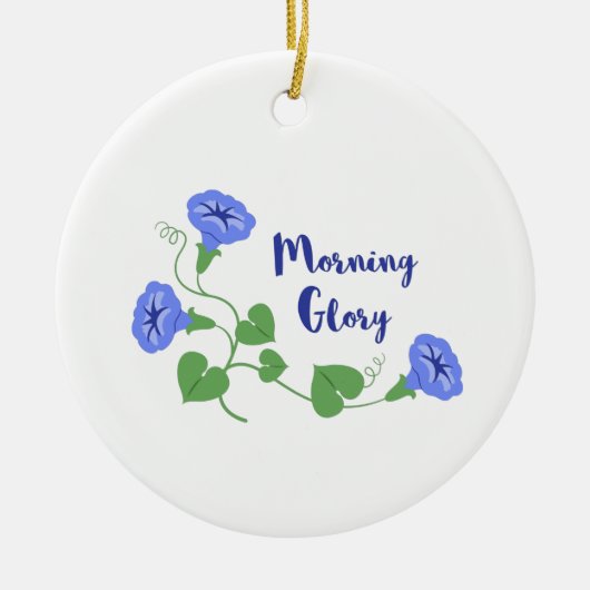Morning Glory Keramik Ornament (Vorne)