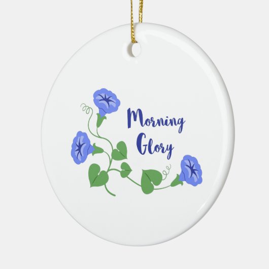 Morning Glory Keramik Ornament (Links)