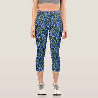 Morning Glory Muster High Waisted Yoga Capris