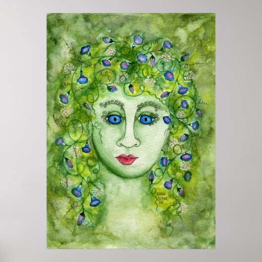 Morning Glory Nymph Poster (Vorne)