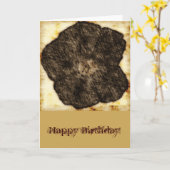 Morning Glory Old Sketch Geburtstag Karte (Gelbe Blume)