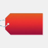 Morning Glory Ombre Gradient Geschenkanhänger (Rückseite Horizontal)