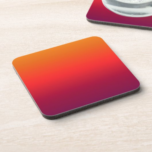 Morning Glory Ombre Gradient Getränkeuntersetzer (Linke Seite)