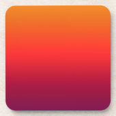 Morning Glory Ombre Gradient Getränkeuntersetzer (Vorderseite)