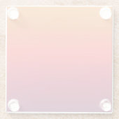 Morning Glory Ombre Gradient Glasuntersetzer (Rückseite)