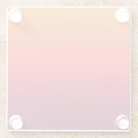 Morning Glory Ombre Gradient Glasuntersetzer (Rückseite)