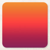 Morning Glory Ombre Gradient Rechteckiger Pappuntersetzer (Vorderseite)