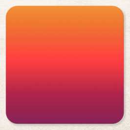 Morning Glory Ombre Gradient Rechteckiger Pappuntersetzer