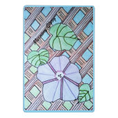 Morning Glory on Trellis Clipboard Mini Klemmbrett (Rückseite)