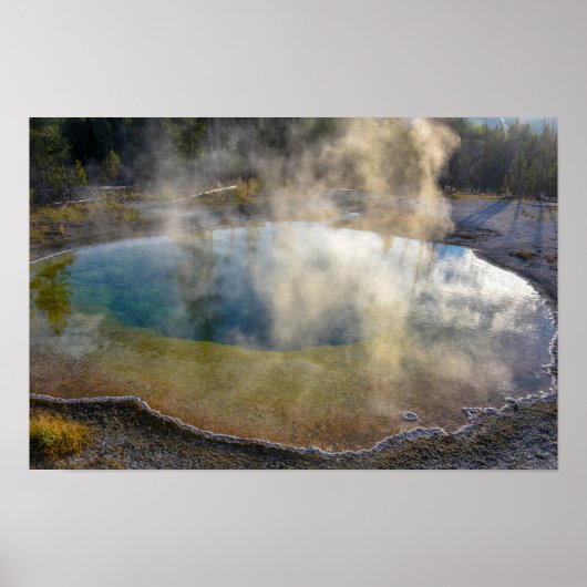 Morning Glory Pool, Yellowstone Nationalpark Poster (Vorne)
