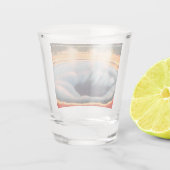 Morning Glory Pool, Yellowstone Nationalpark Schnapsglas (Rückseite)