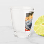 Morning Glory Pool, Yellowstone Nationalpark Schnapsglas (Links)