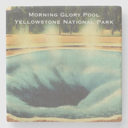 Morning Glory Pool, Yellowstone Nationalpark Steinuntersetzer (Vorderseite)