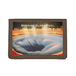 Morning Glory Pool, Yellowstone Nationalpark Tri-fold Geldbeutel
