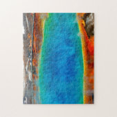 Morning Glory Pool Yellowstone. Puzzle (Vertikal)