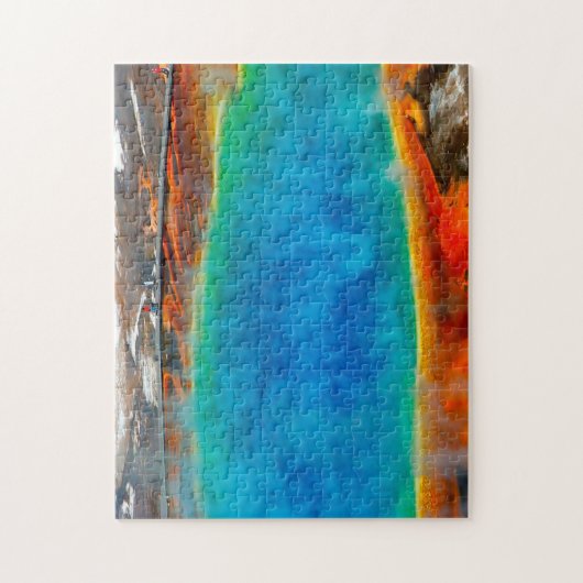 Morning Glory Pool Yellowstone. Puzzle (Vertikal)