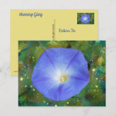 Morning Glory Post Card Postkarte (Vorne/Hinten)