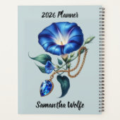 Morning Glory & Sapphire September-Verse Planer (Rückseite)