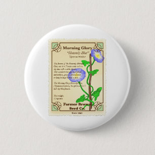 Morning Glory Seed Packet Button