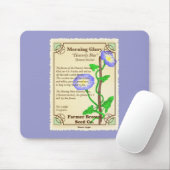 Morning Glory Seed Packet Mousepad (Mit Mouse)