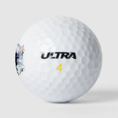 Morning Glory Shadow Fairy und kosmische Katze Golfball (Logo)