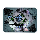 Morning Glory Shadow Fairy und kosmische Katze Magnet (Horizontal)