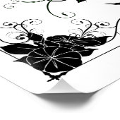 Morning Glory Shadow Fairy und kosmische Katze Poster (Ecke)