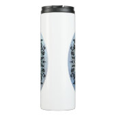 Morning Glory Shadow Fairy und kosmische Katze Thermosbecher (Rückseite)