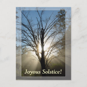 "Morning Glory" Solstice Post Card Postkarte