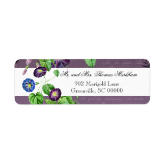 Morning Glory Summer Personalisiert Address Labels