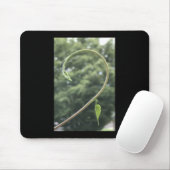 Morning Glory Tendril and Leaf  Mousepad (Mit Mouse)