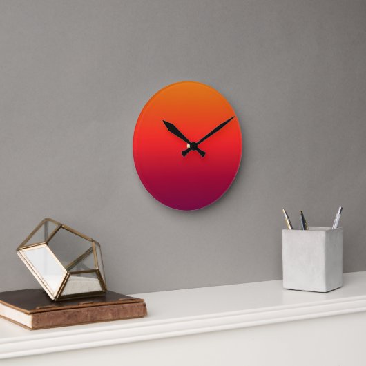 Morning Glory Throw Kissen Runde Wanduhr (Büro)