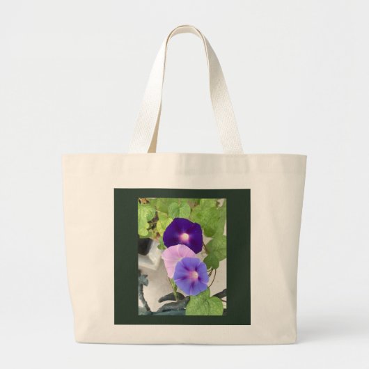 Morning Glory Trio Jumbo Stoffbeutel (Vorne)