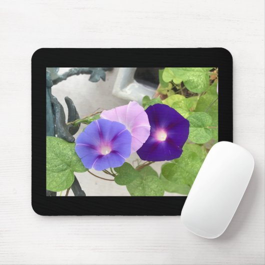 Morning Glory Trio Mousepad (Mit Mouse)