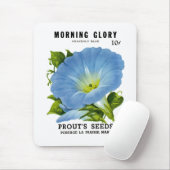 Morning Glory Vintag Seed Packet Mousepad (Mit Mouse)