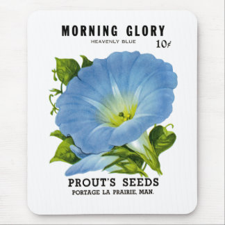Morning Glory Vintag Seed Packet Mousepad