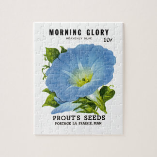 Morning Glory Vintag Seed Packet Puzzle